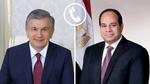 السيسي يتلقى اتصالا هاتفيا من رئيس أوزبكستان