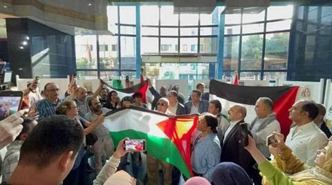 في نقابة الصحفيين.. يوم تضامني مع الفلسطينيين