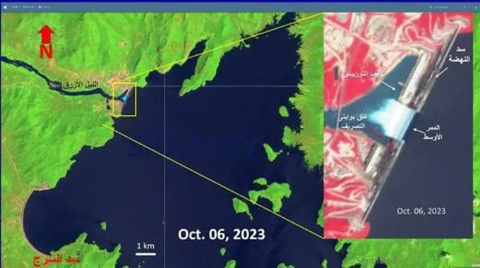 صور فضائية رصدتها.. عباس شراقي: مياه النيل تصل