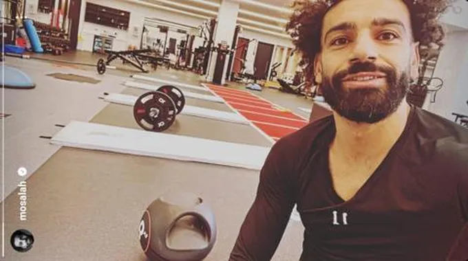 محمد صلاح ينشر هذه الصورة قبل مباراة الدوري