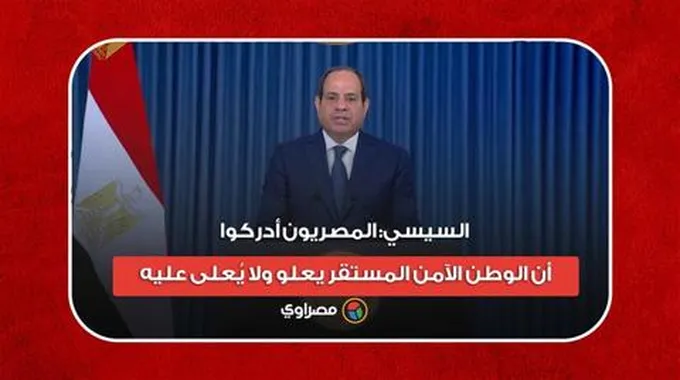 السيسي: المصريون أدركوا أن الوطن الآمن المستقر