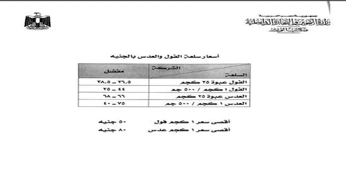 بحد أقصى 80 جنيه.. التموين تحدد أسعار الفول