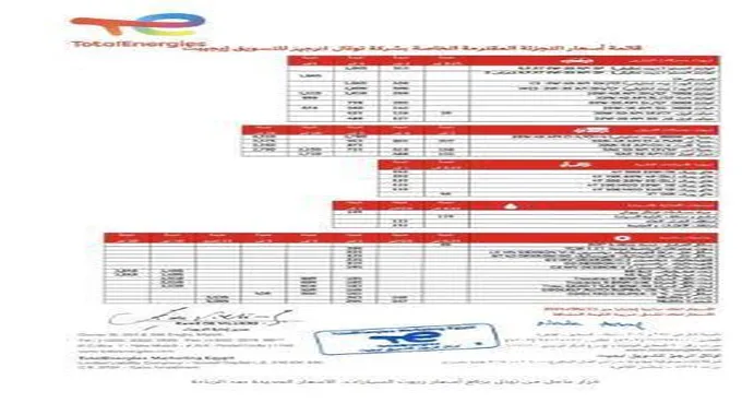 زيادة أسعار زيوت توتال بمصر.. قائمة رسمية