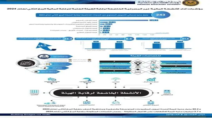 243 مليار جنيه تمويلات الممنوح من الرقابة