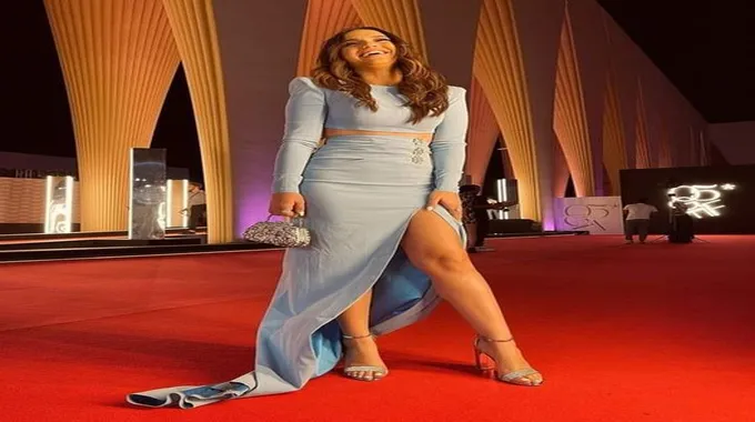 إطلالة رنا رئيس في مهرجان الجونة السينمائي