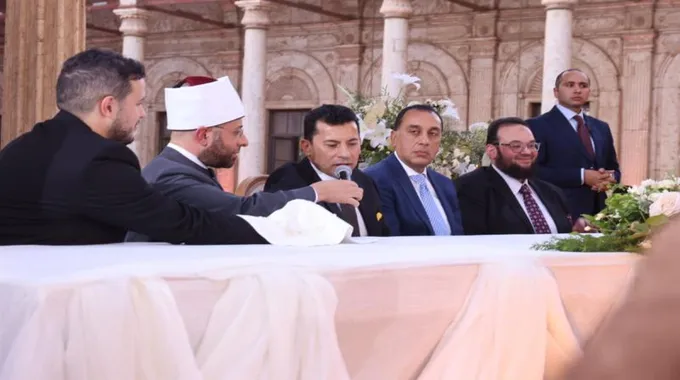 احتفال زفاف ابنة وزير الشباب والرياضة