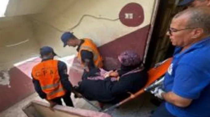 استجابة إنسانية من الأمن لنقل مسنّة