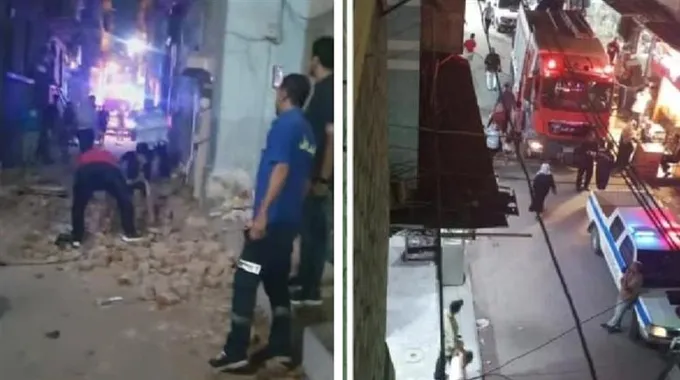 انهيار شرفة منزل في الزقازيق وإصابات