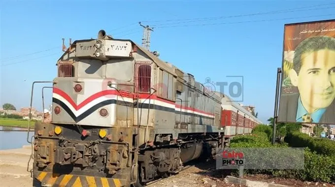توقف قطار بسبب عطل في كفر الشيخ