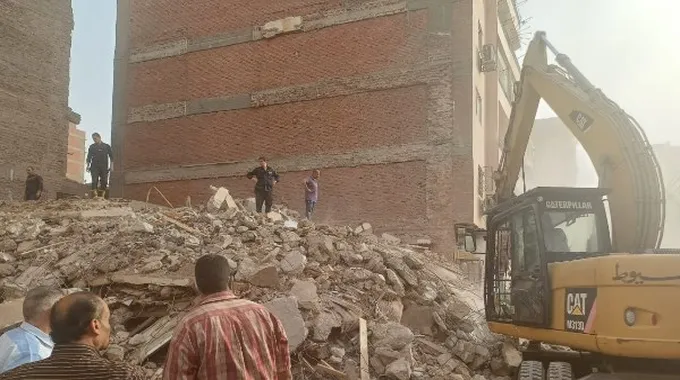 حادث انهيار منزل في قرية كوم أبوشيل