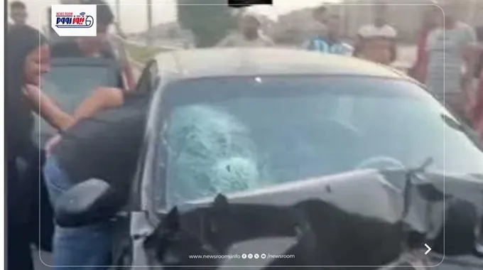 حادثة مضايقة على الطريق في الجيزة