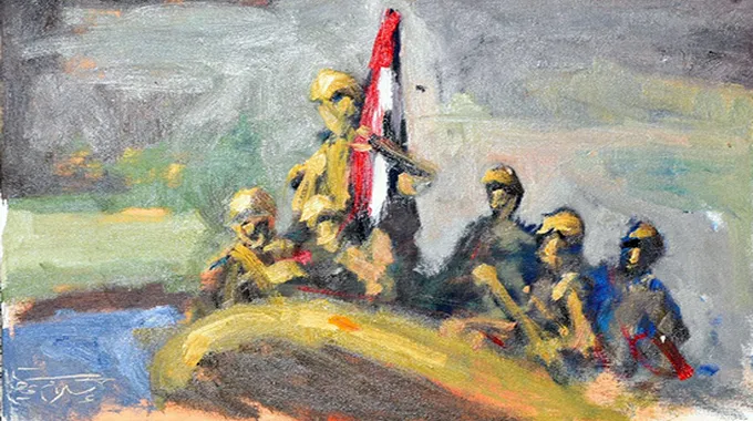 غادة إبراهيم تحتفل بنصر أكتوبر المجيد