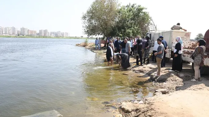 غرق أب ونجله في نهر النيل ببني سويف