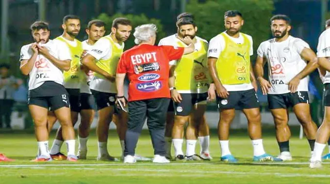 منتخب مصر يستعد لكأس العرب في قطر